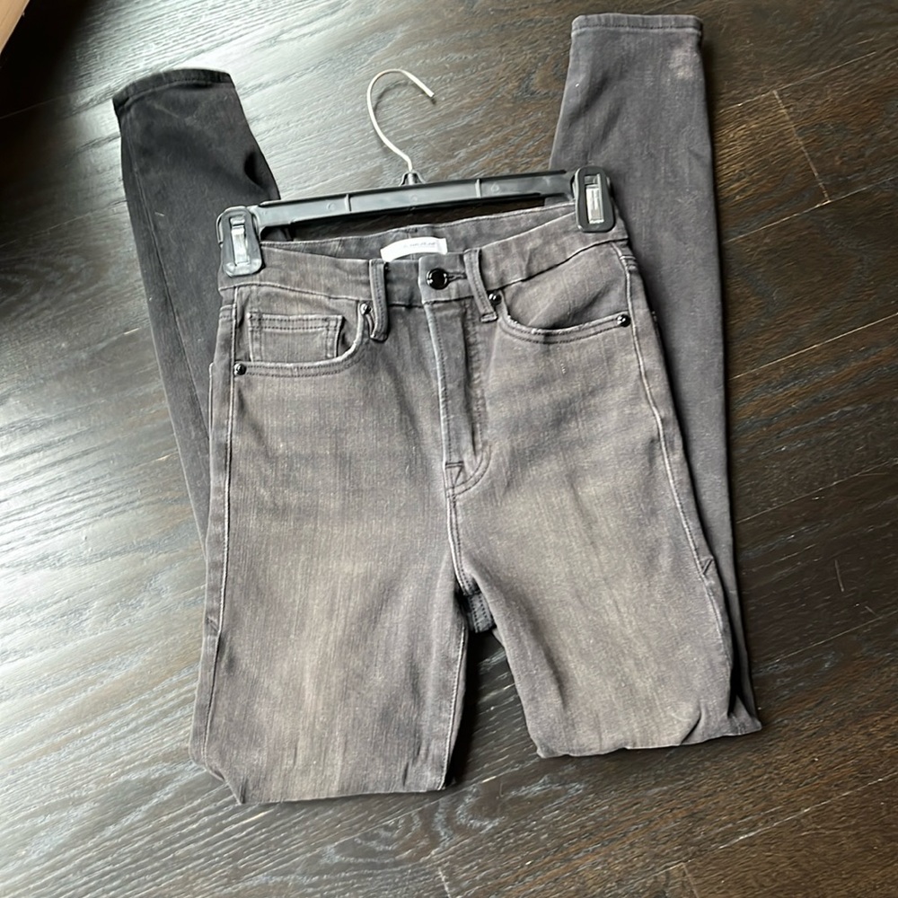 Good American Great Waist Black jeans Size 0/25.
